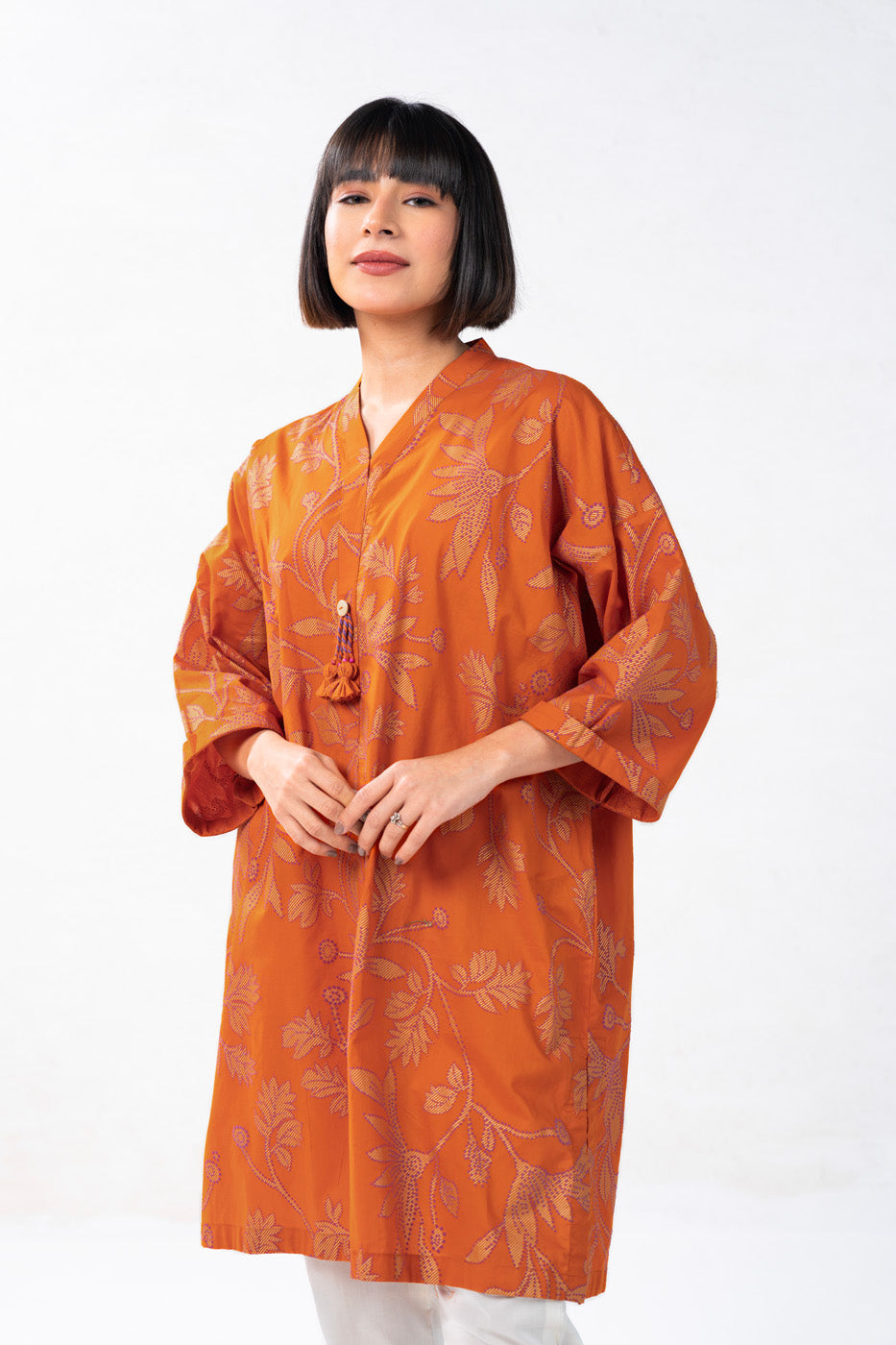 Printed Cambric Kurti