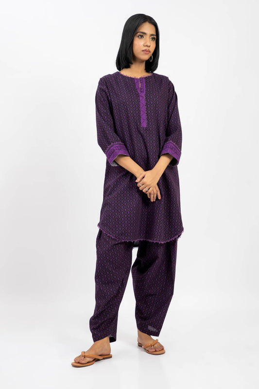 2 Pc Printed Khaddar Outfit