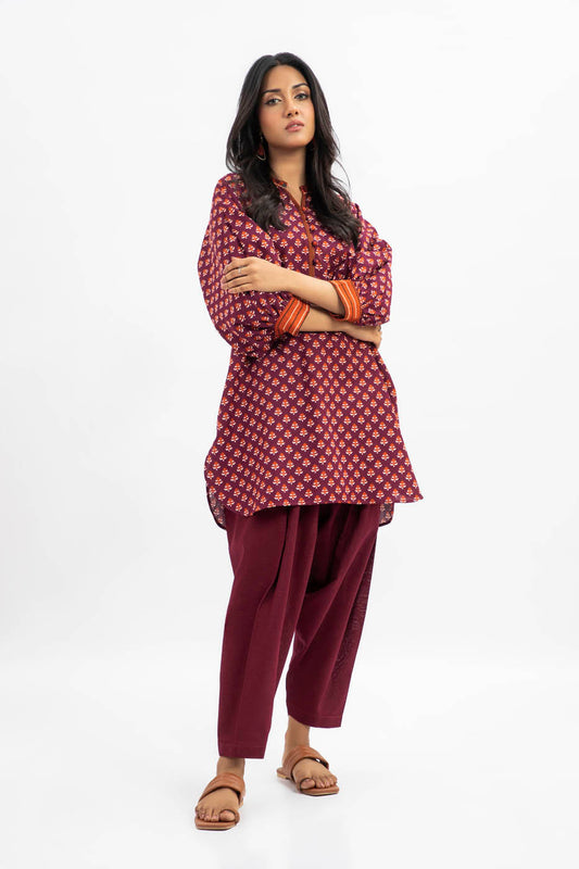 2 Pc Printed Khaddar Outfit