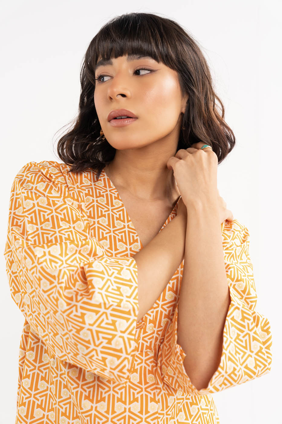 2 Pc Printed Cambric Outfit
