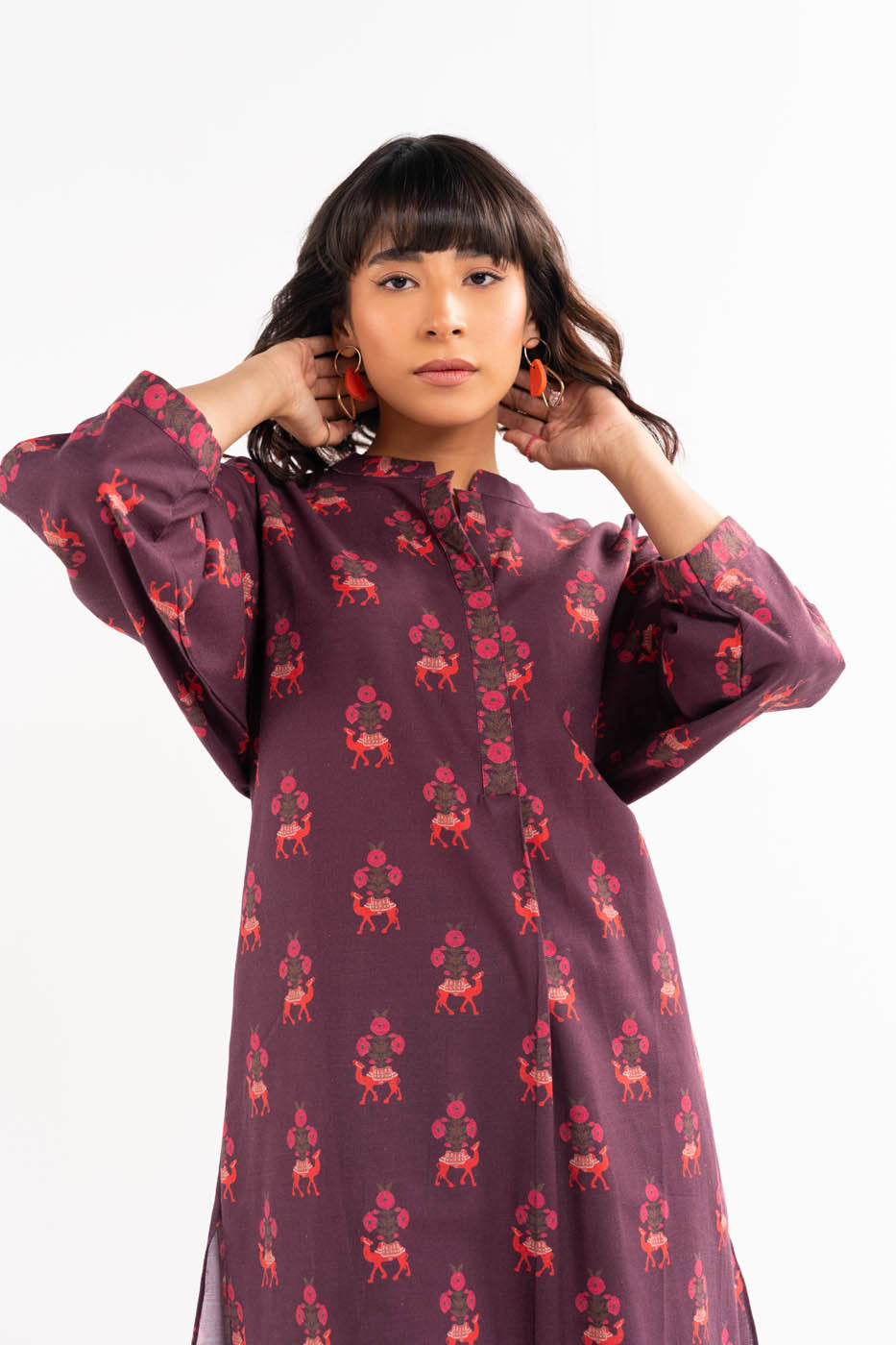 2 Pc Printed Khaddar Outfit