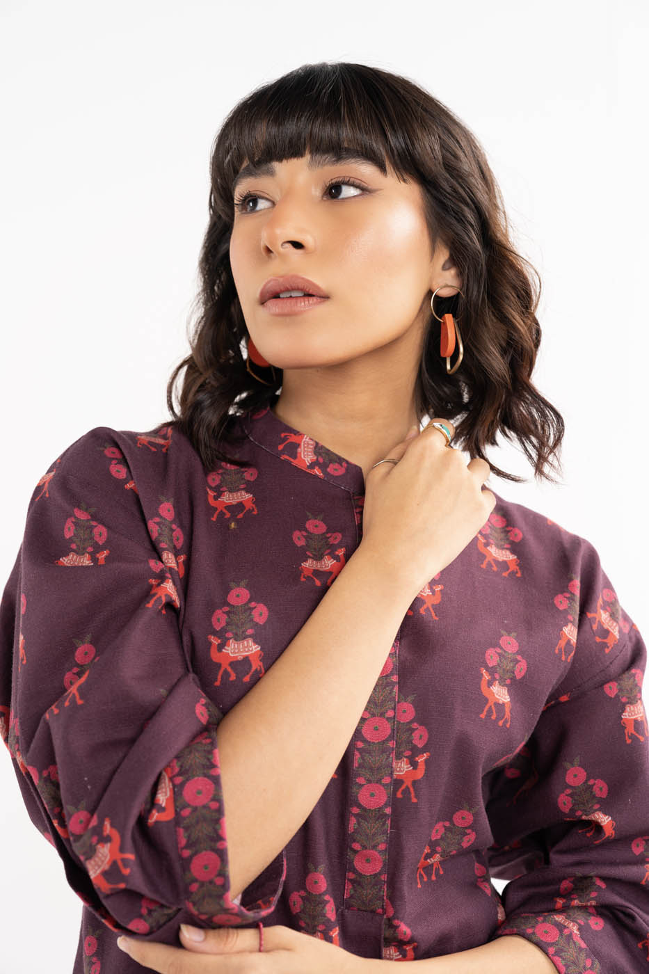 2 Pc Printed Khaddar Outfit
