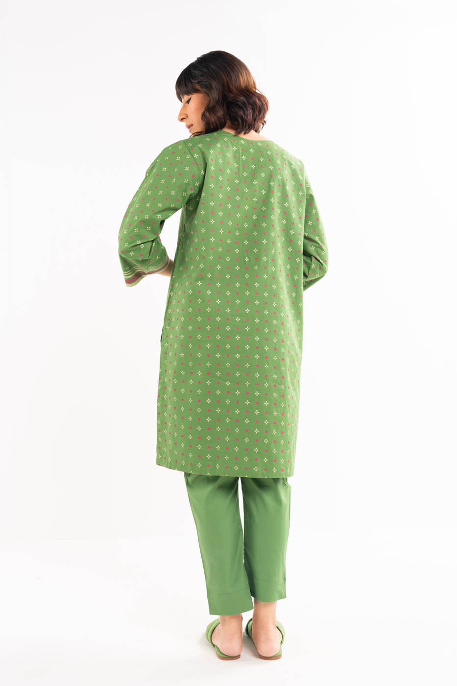 2 Pc Printed Heavy Cambric Outfit
