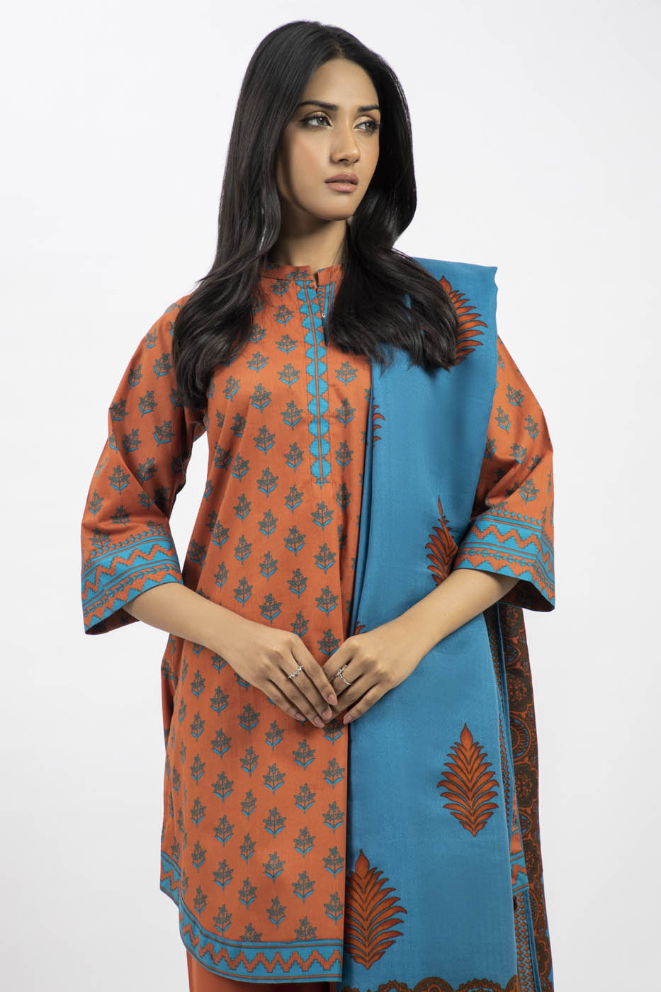 3 Pc Printed Cambric Outfit