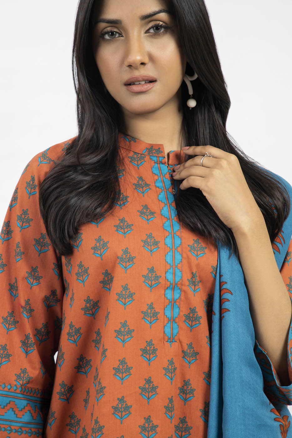 3 Pc Printed Cambric Outfit