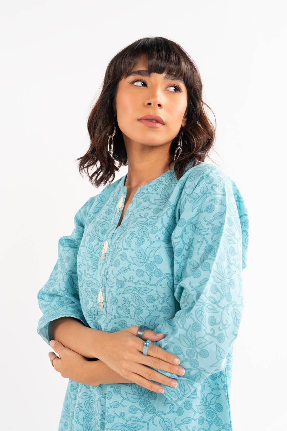 2 Pc Printed Khaddar Outfit