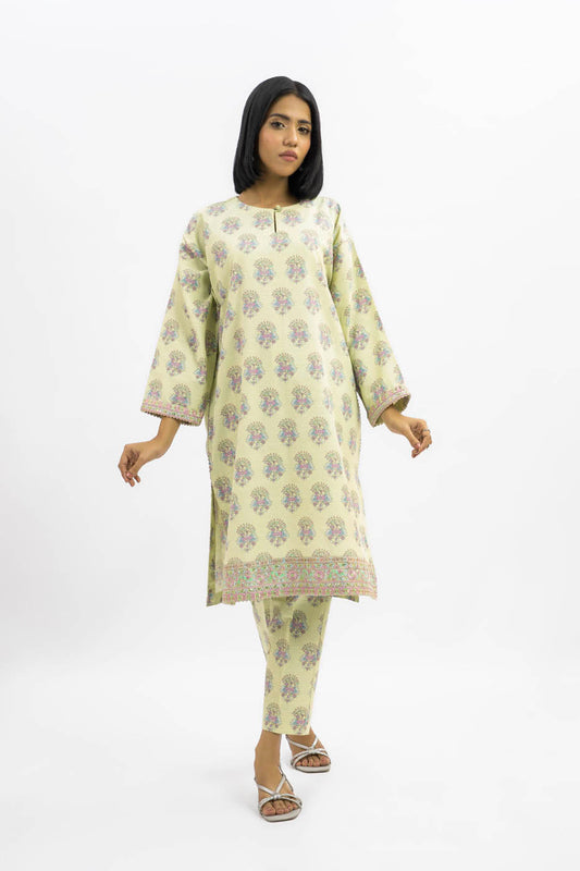 2 Pc Embroidered Khaddar Outfit