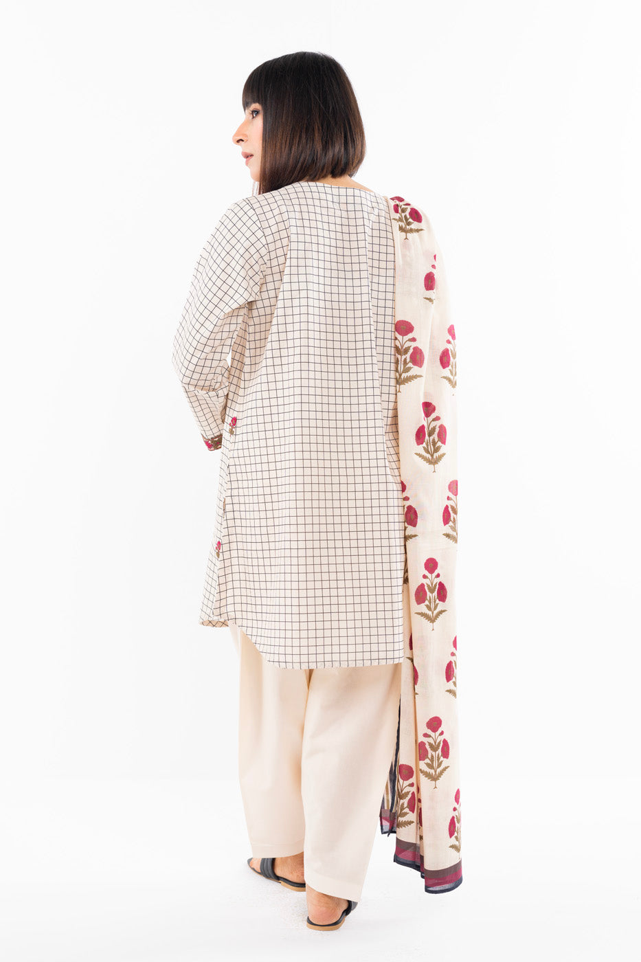 3 Pc Embroidered Cambric Outfit
