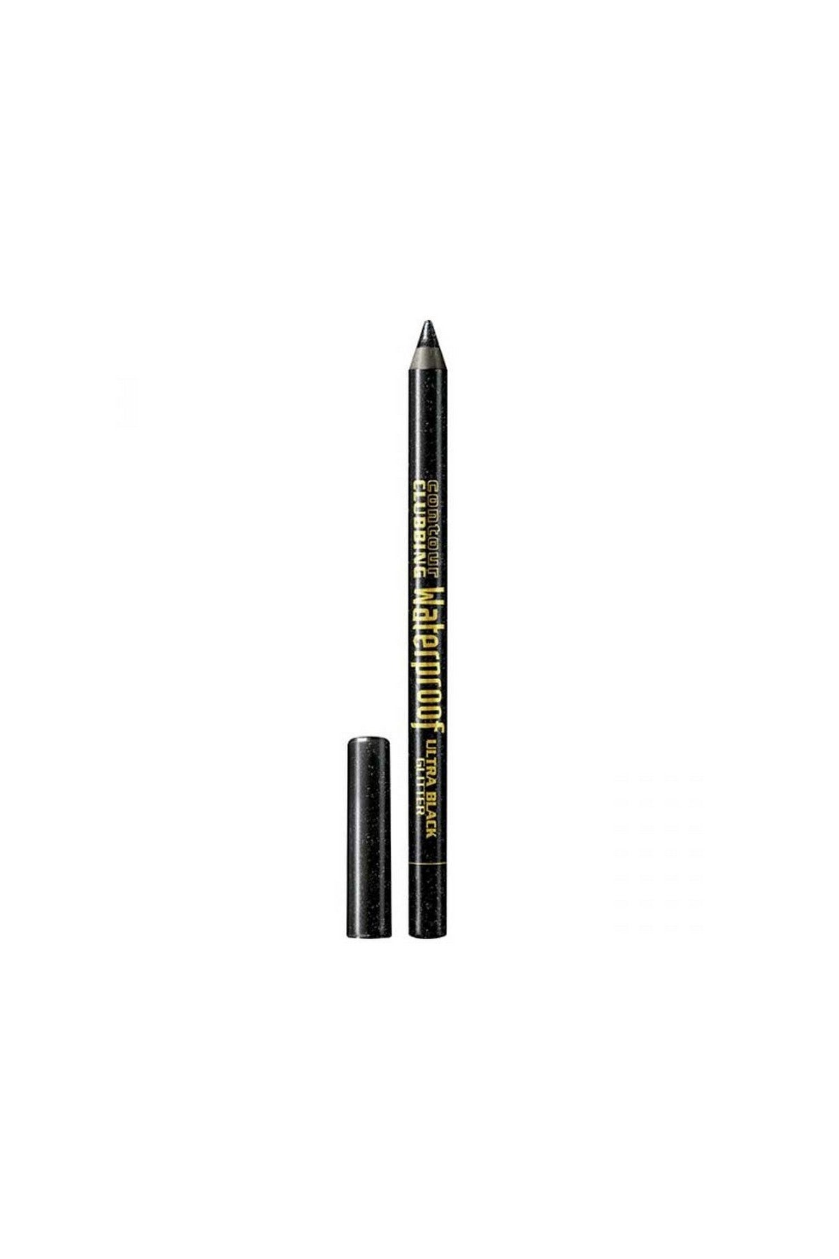 Bourjois Contour Clubbing Waterproof Pencil & Liner 55 Ultra black glitter . 1.2g