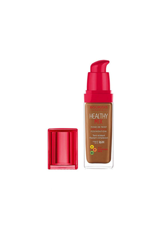 Bourjois Healthy Mix Anti-Fatigue Foundation 63 Cocoa, 30 ml - 1.0 fl oz