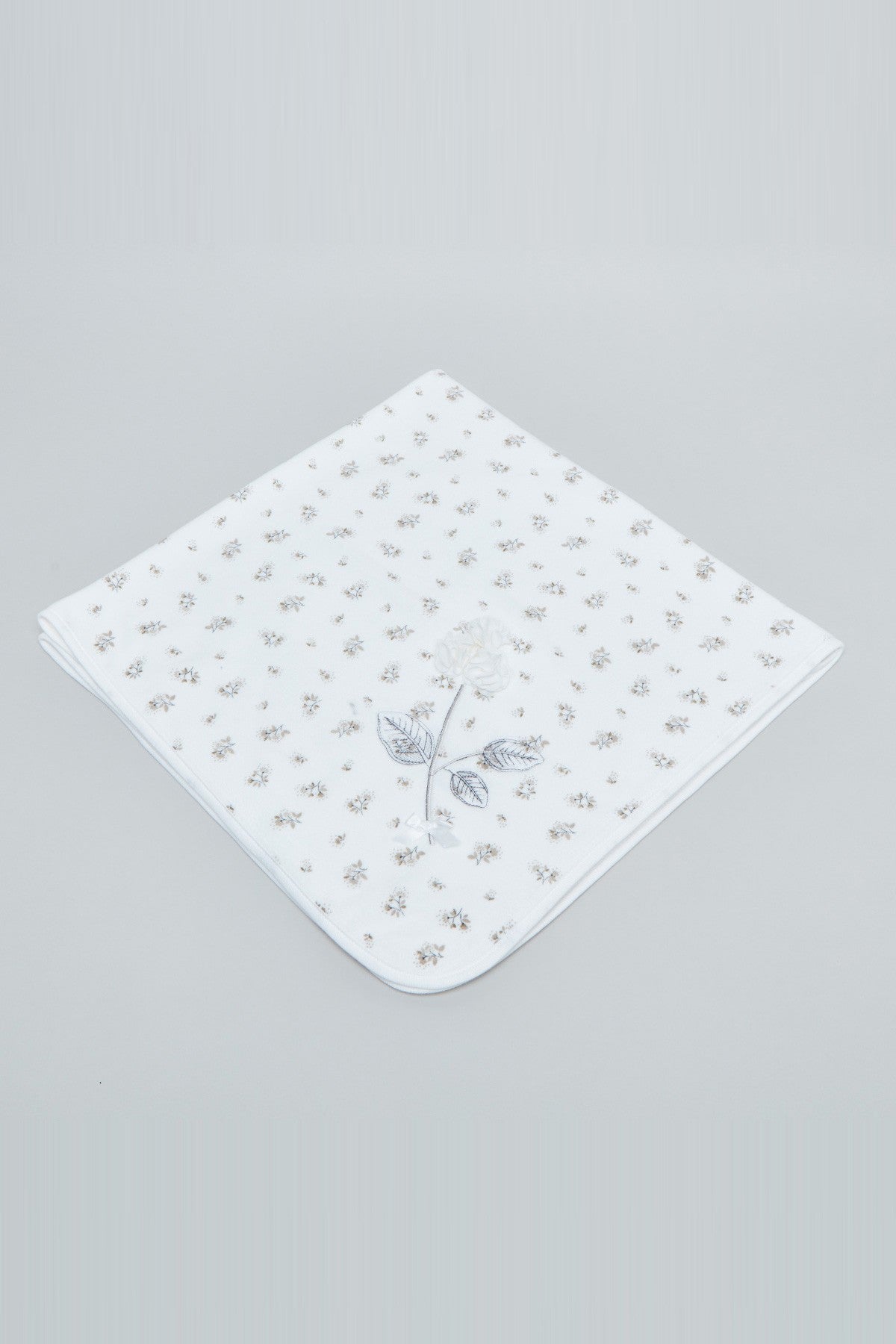 Floral Printed Receiving Blanket - 84x84 cms