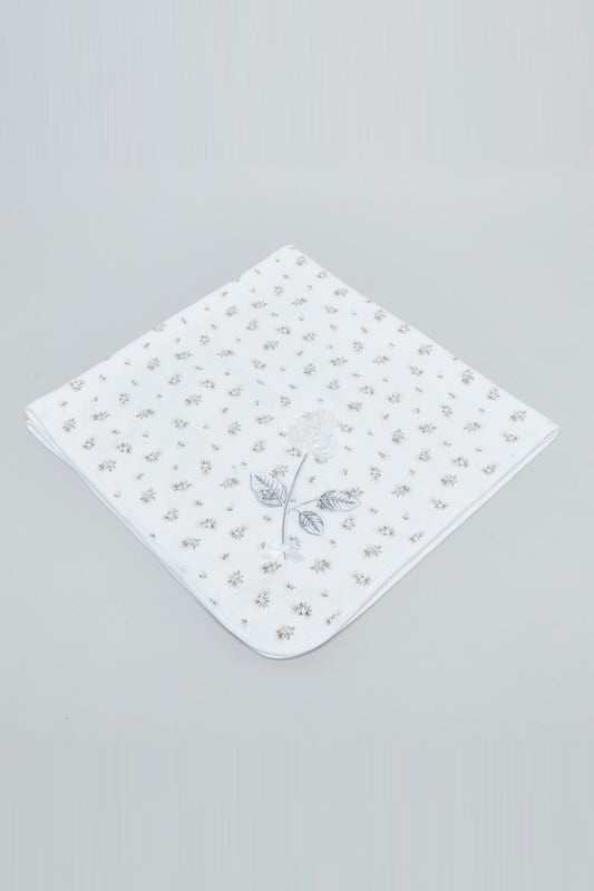 Floral Printed Receiving Blanket - 84x84 cms