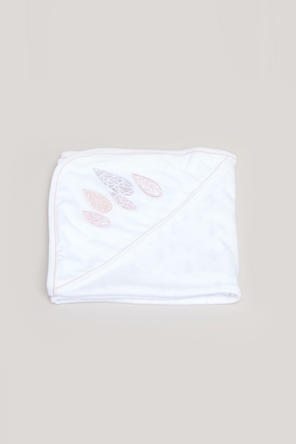 Printed Receiving Blanket with Hood - 81x81 cms