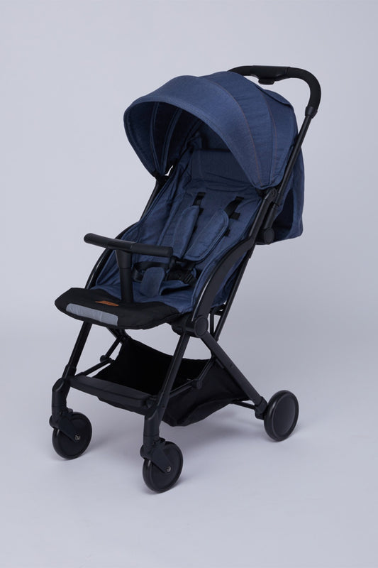 Porter Baby Denim Stroller with Swivel Wheels