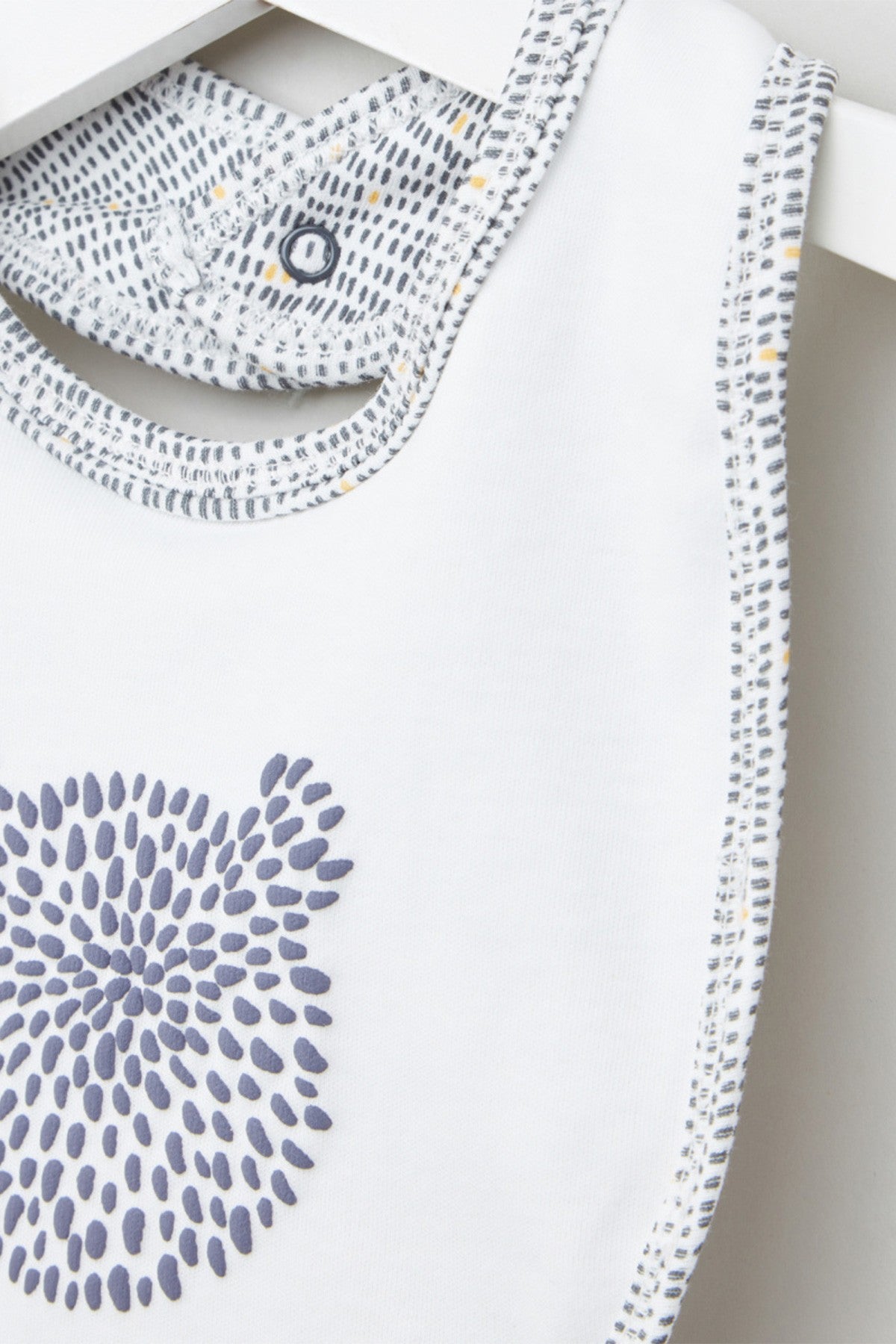Printed Bib with Press Button Closure