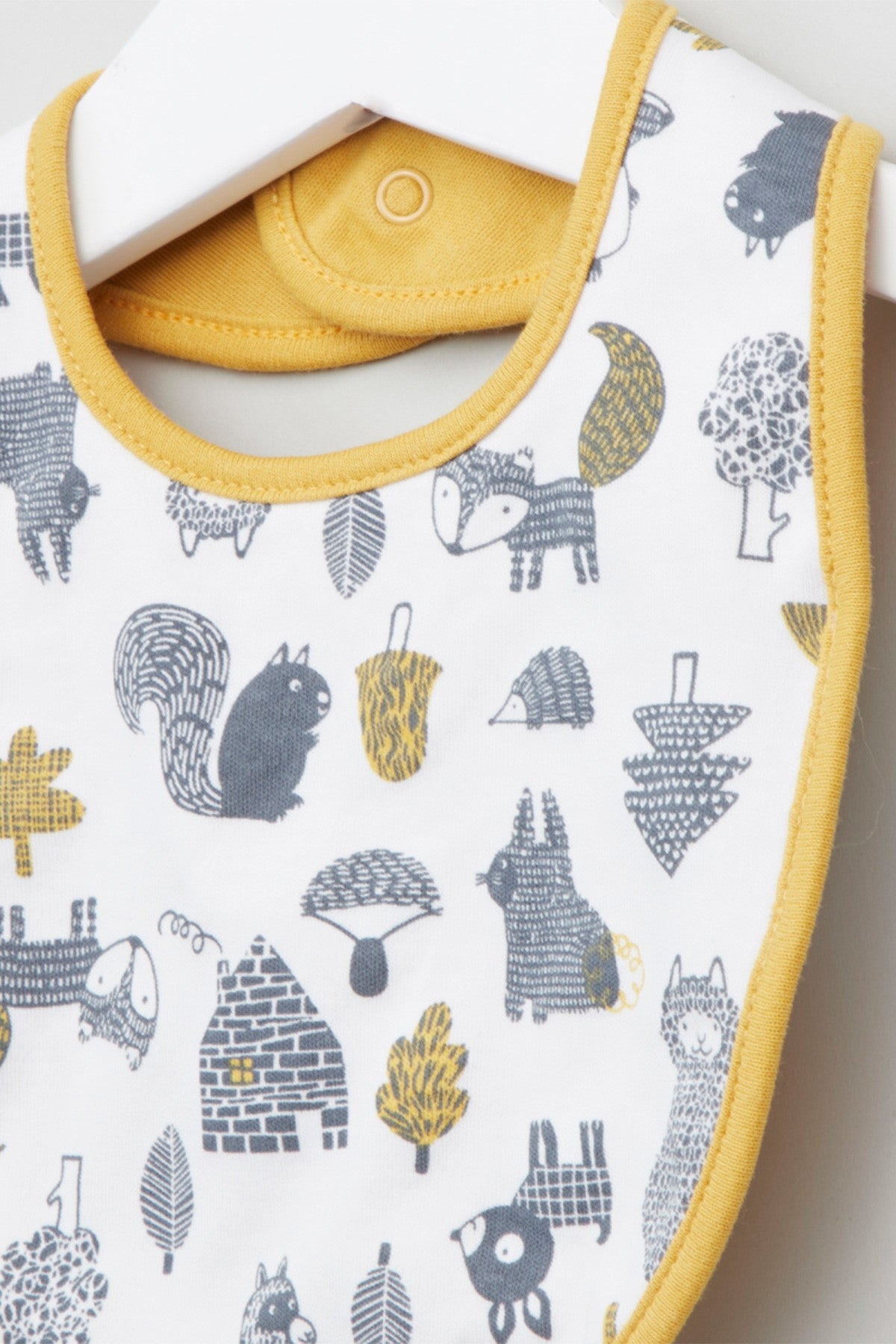 Printed Bib with Hook and Loop Closure