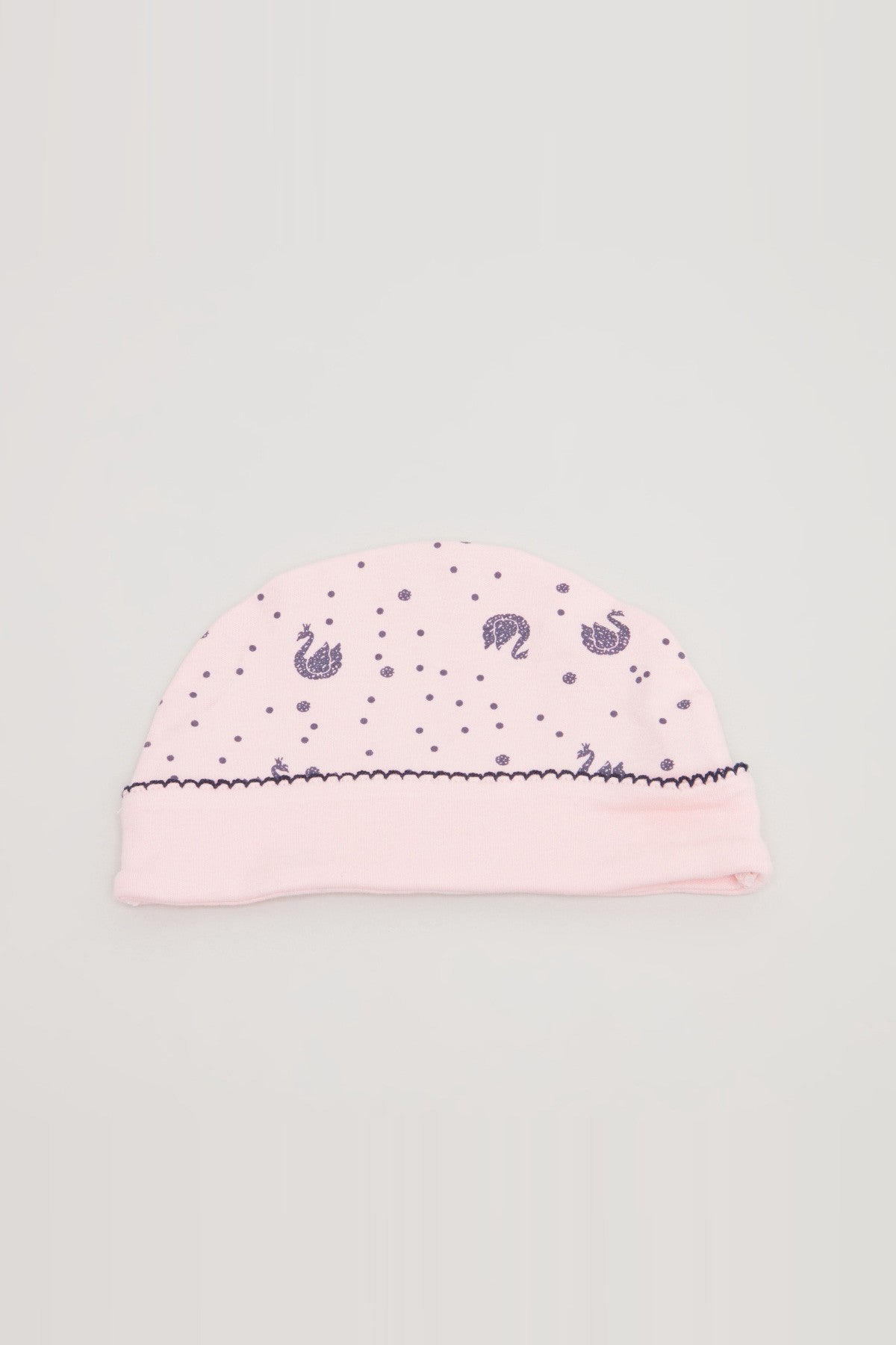 Swan Printed Beanie Cap