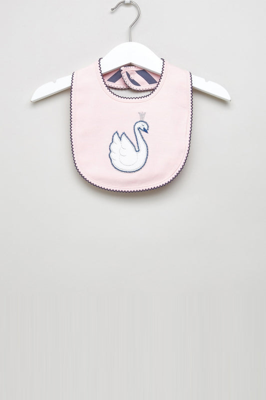 Embroidered Bib with Snap Button Closure