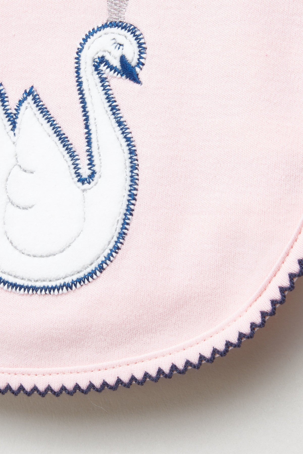 Embroidered Bib with Snap Button Closure