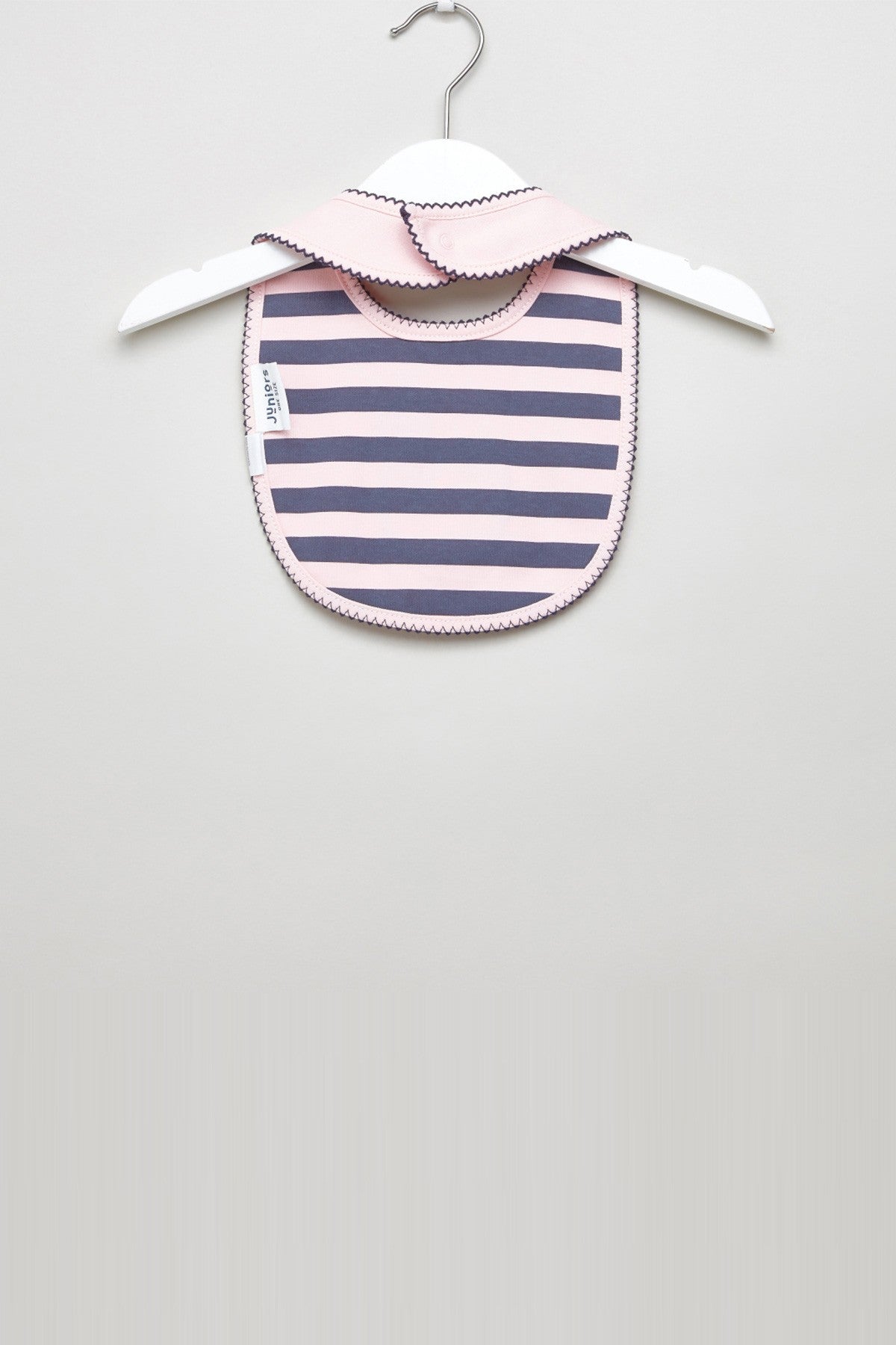 Embroidered Bib with Snap Button Closure