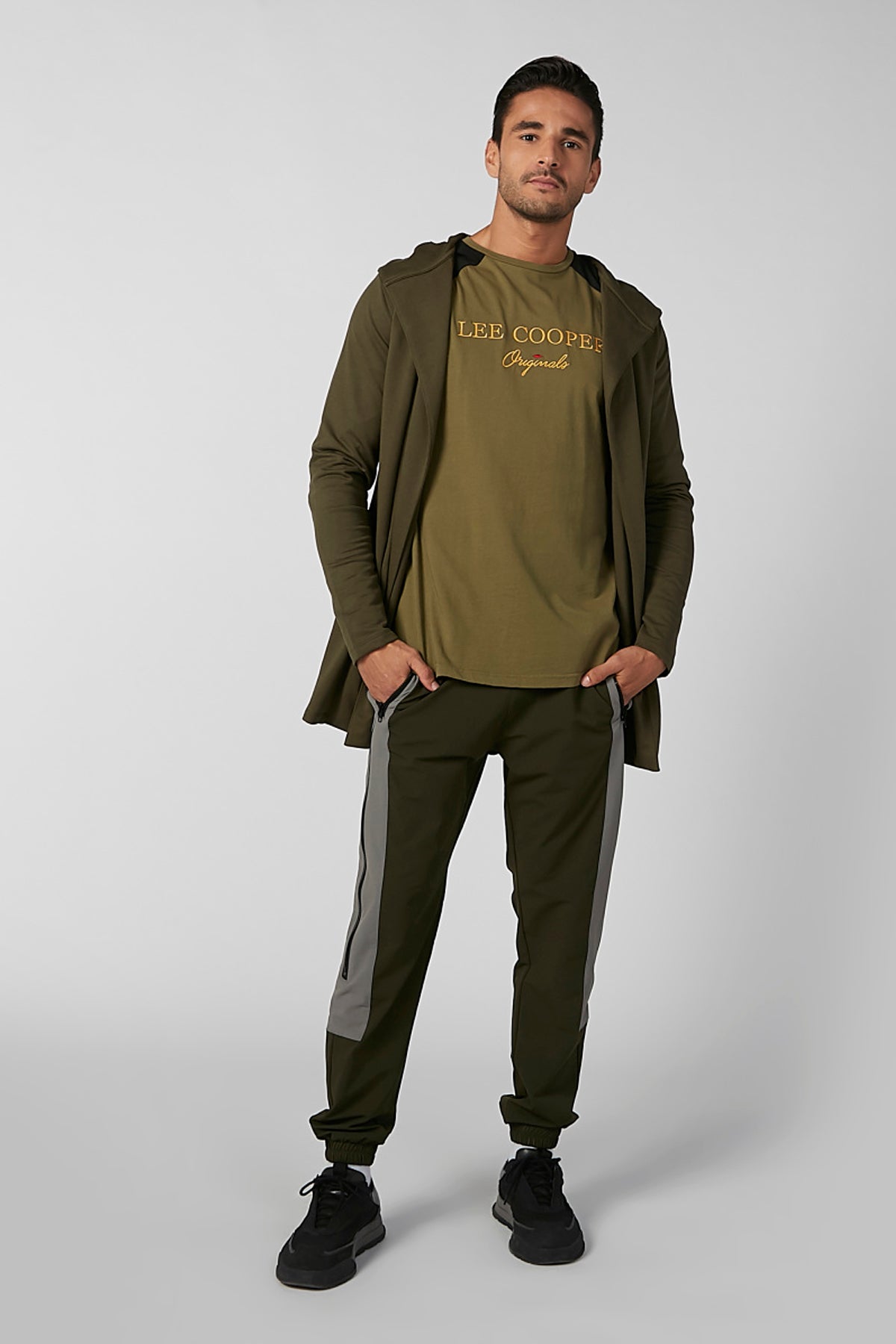 Embroidered T-shirt with Crew Neck and Raglan Sleeves