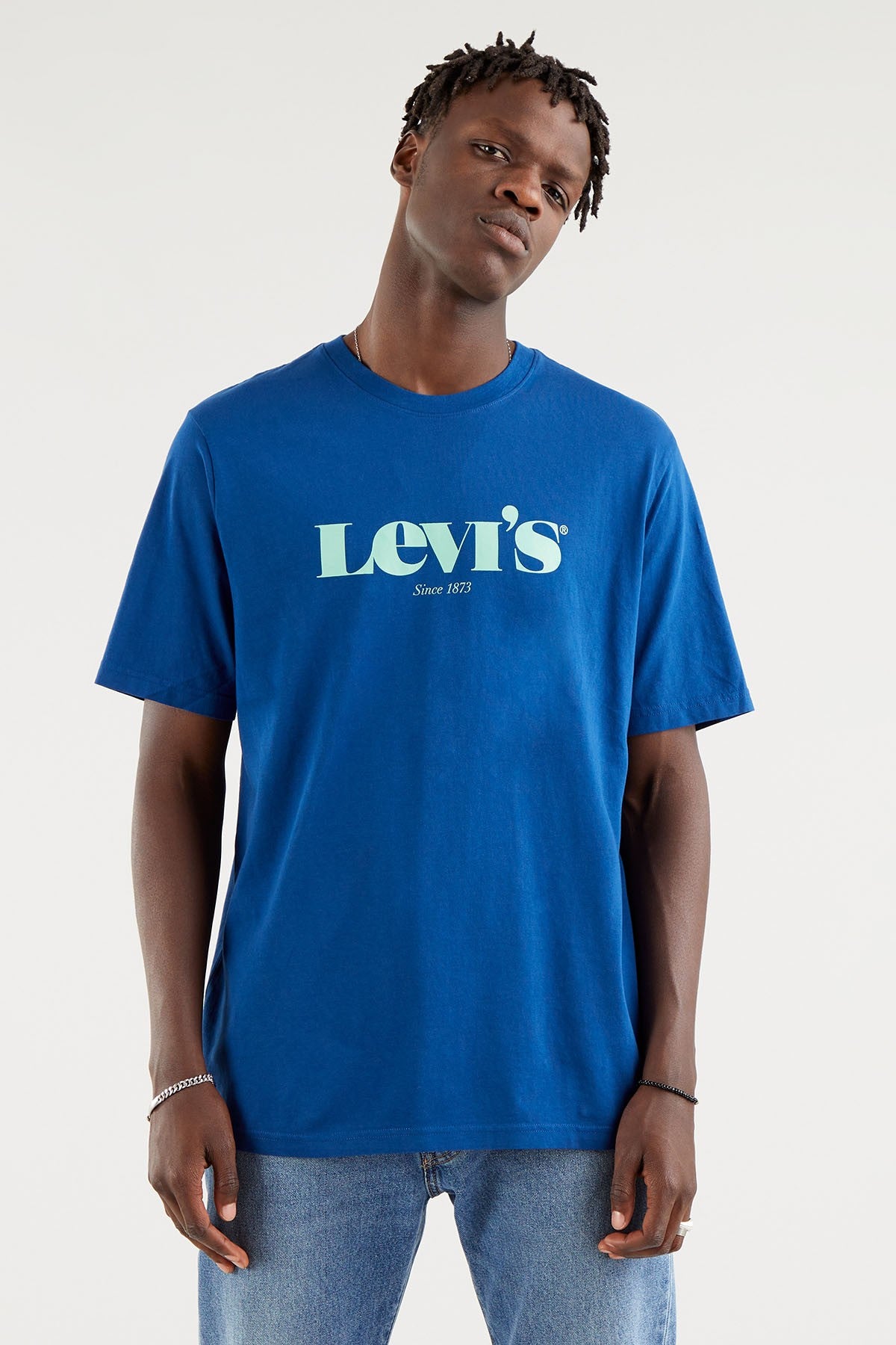 Ss Relaxed Fit Tee Ssnl Logo Mv Navy Peo
