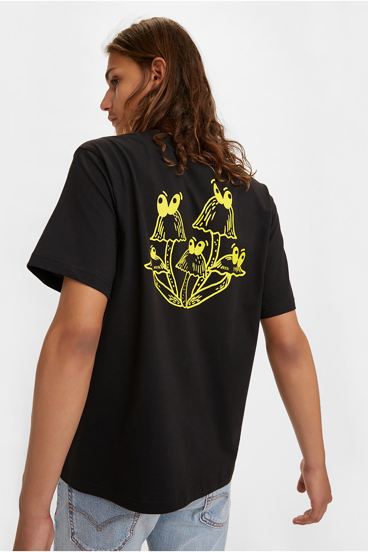 Ss Relaxed Fit Tee Ssnl Positive Msg Caviar