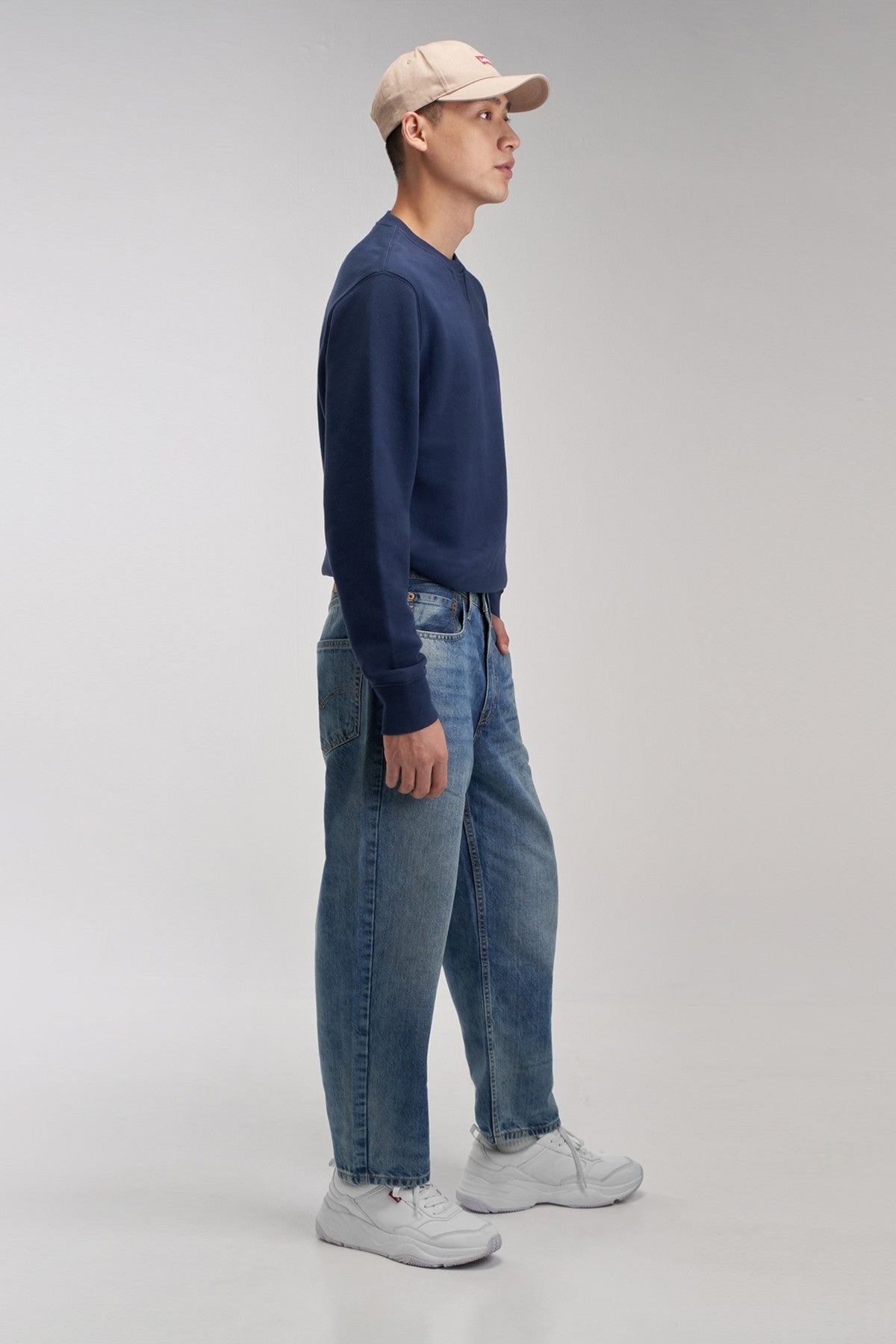Stay Loose Denim Crop Long Shank Hook
