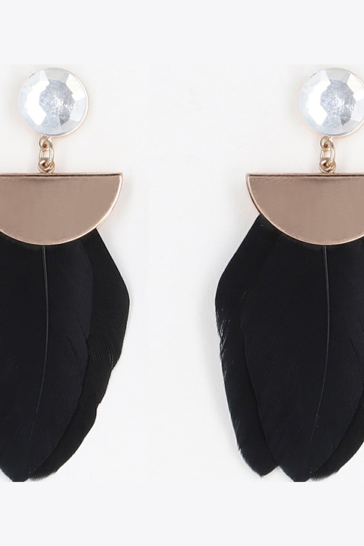 Feather Drop Earrings