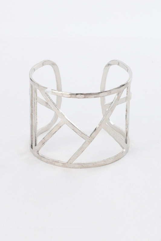 Geometrical Wide Cuff Bracelet