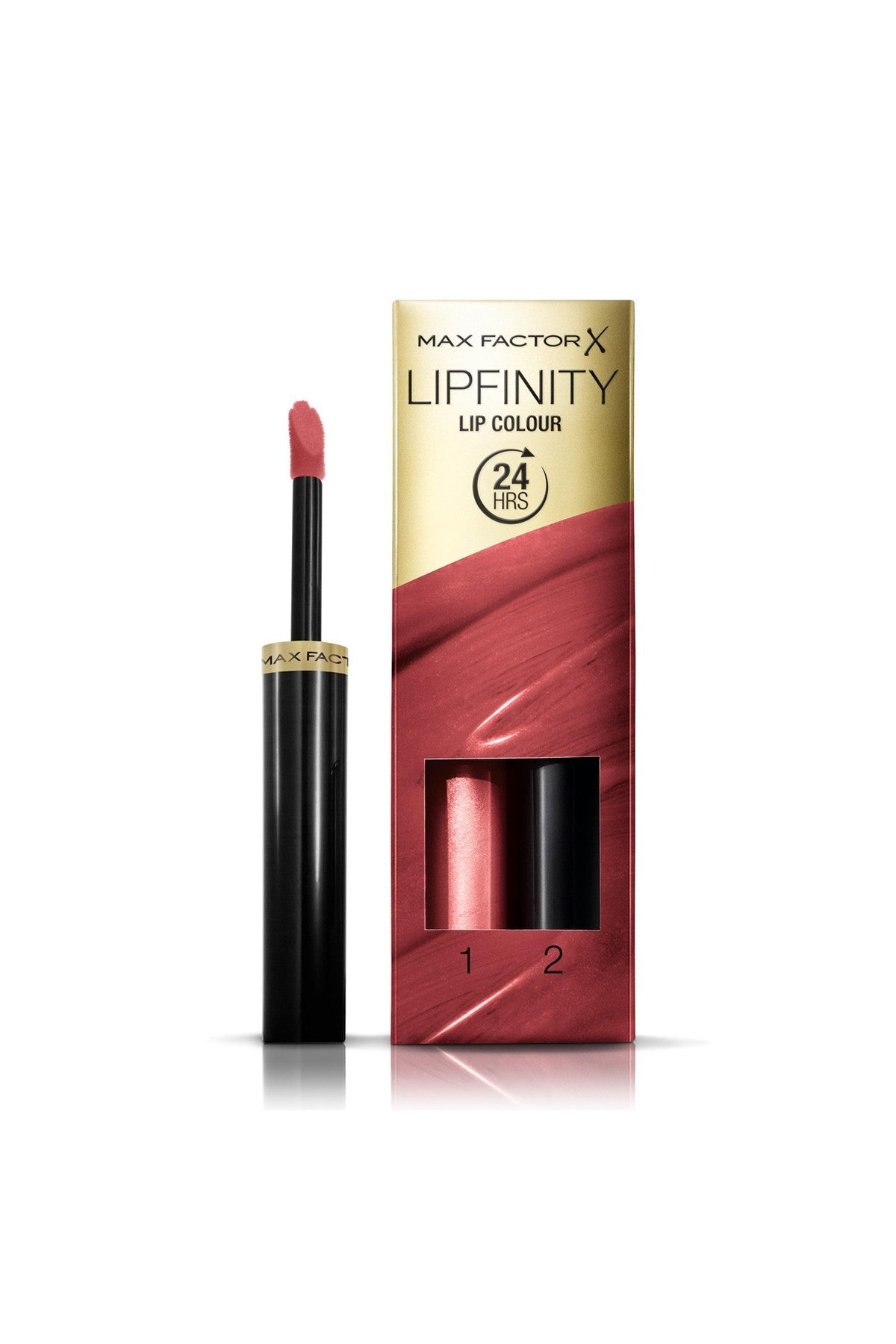Lipfinity Lip Colour Lipstick, 2-step Long Lasting, 110 Passionate, 2.3 ml + 1.9 g