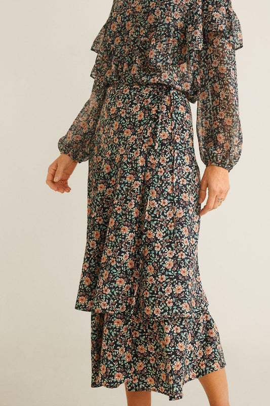 Floral Print Skirt
