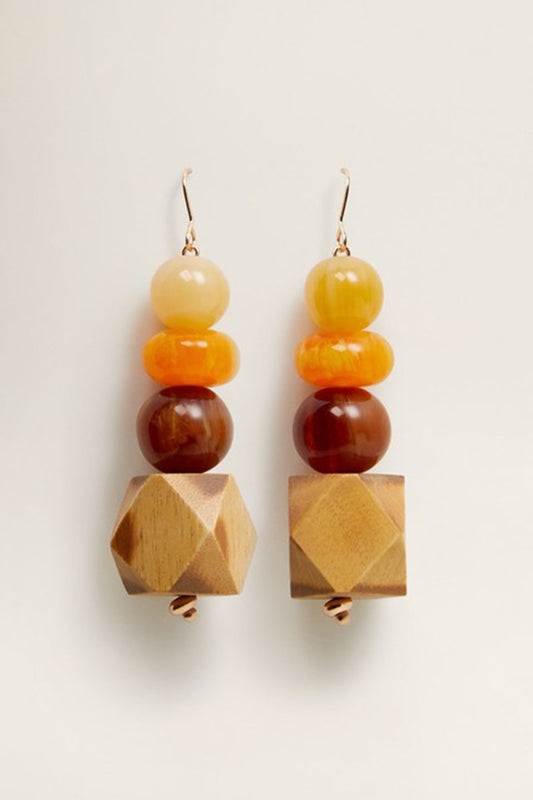 Beaded Pendant Earrings
