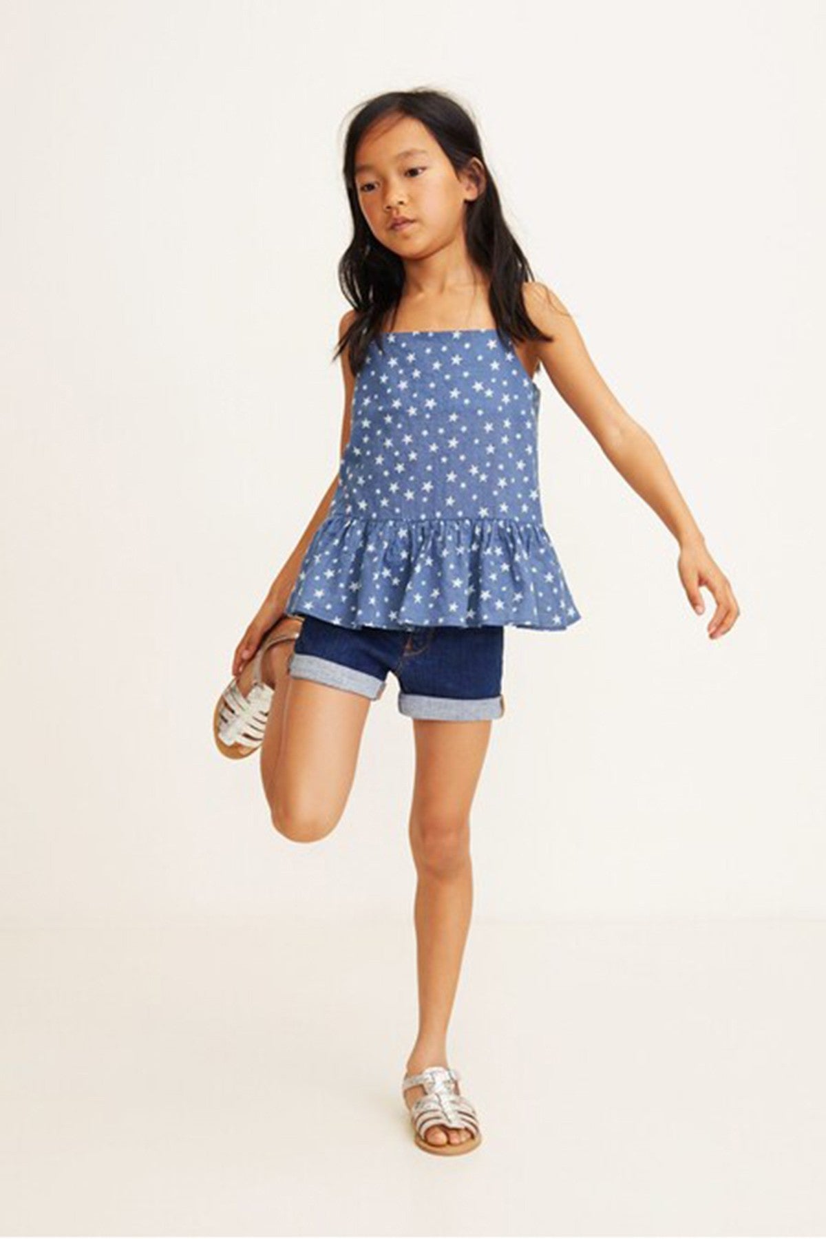 Girl's Stars Printed Top