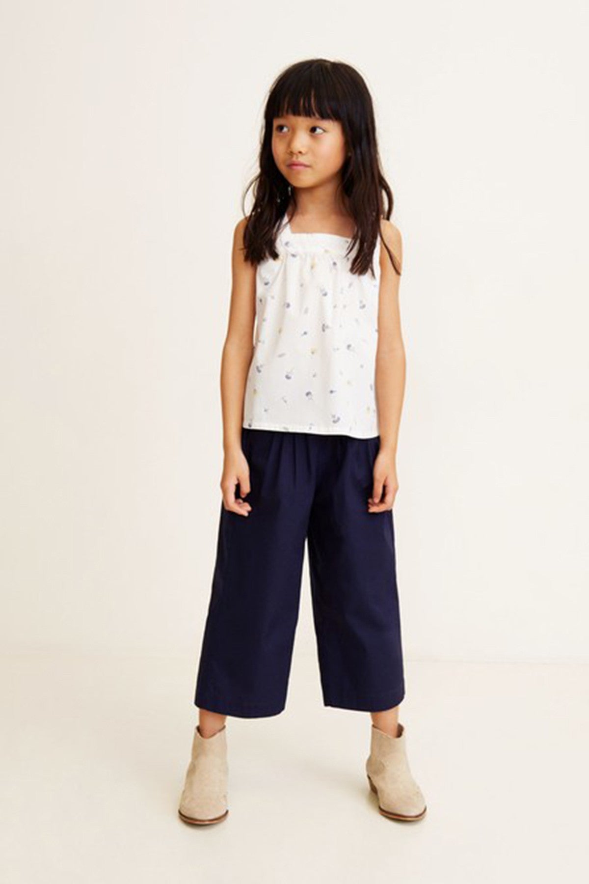 Girl's Floral Print Top