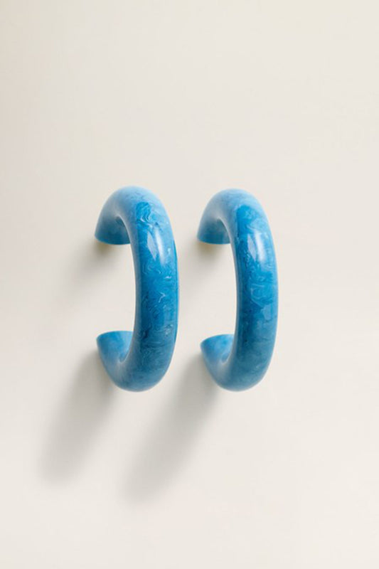 Resin Hoop Earrings