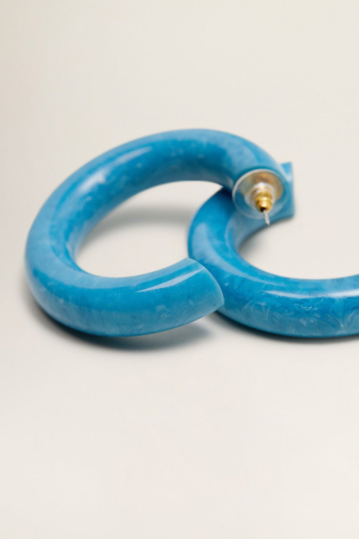 Resin Hoop Earrings