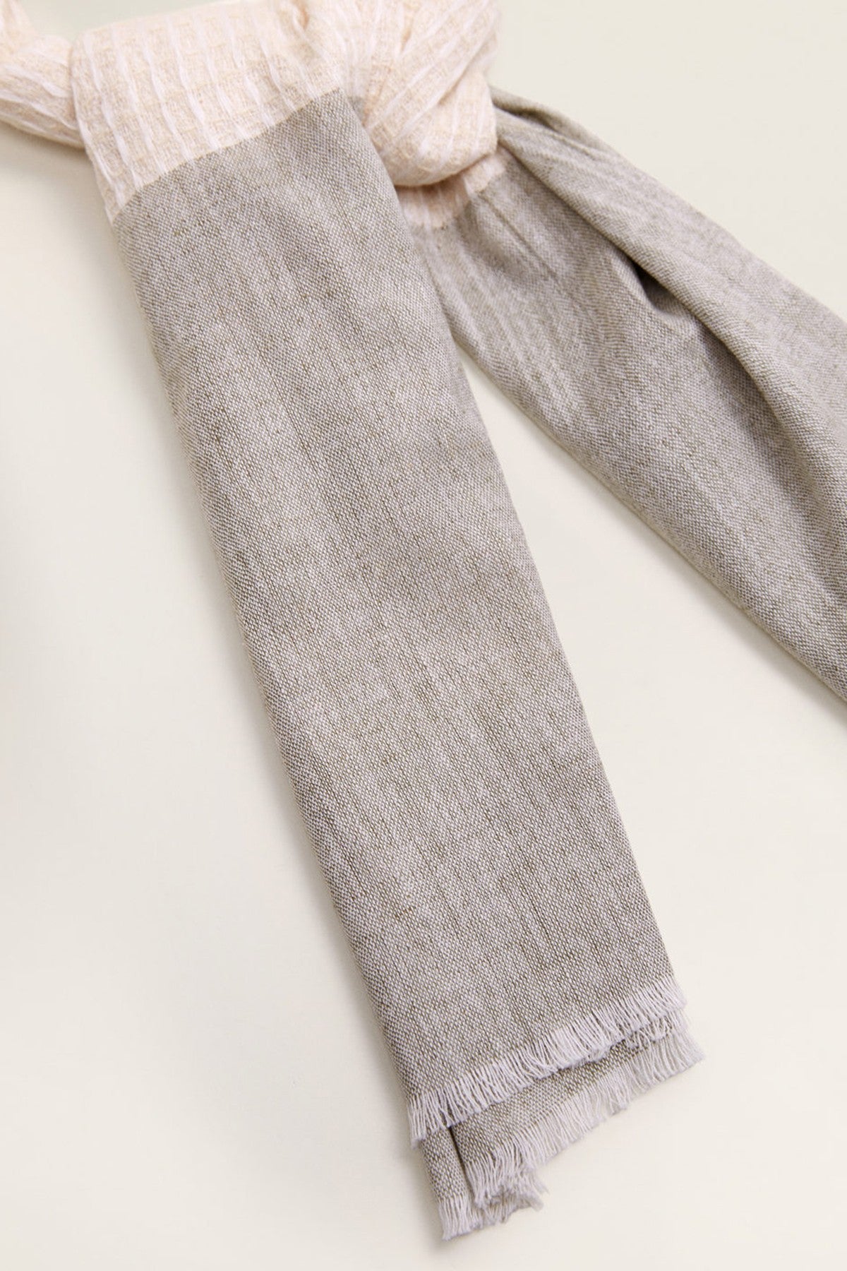 Boy's Check Bicolor Scarf