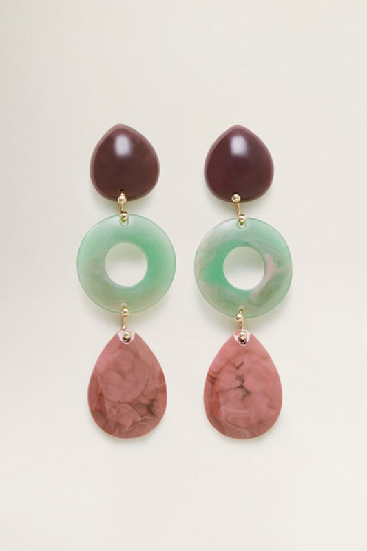 Mixed Resin Earrings