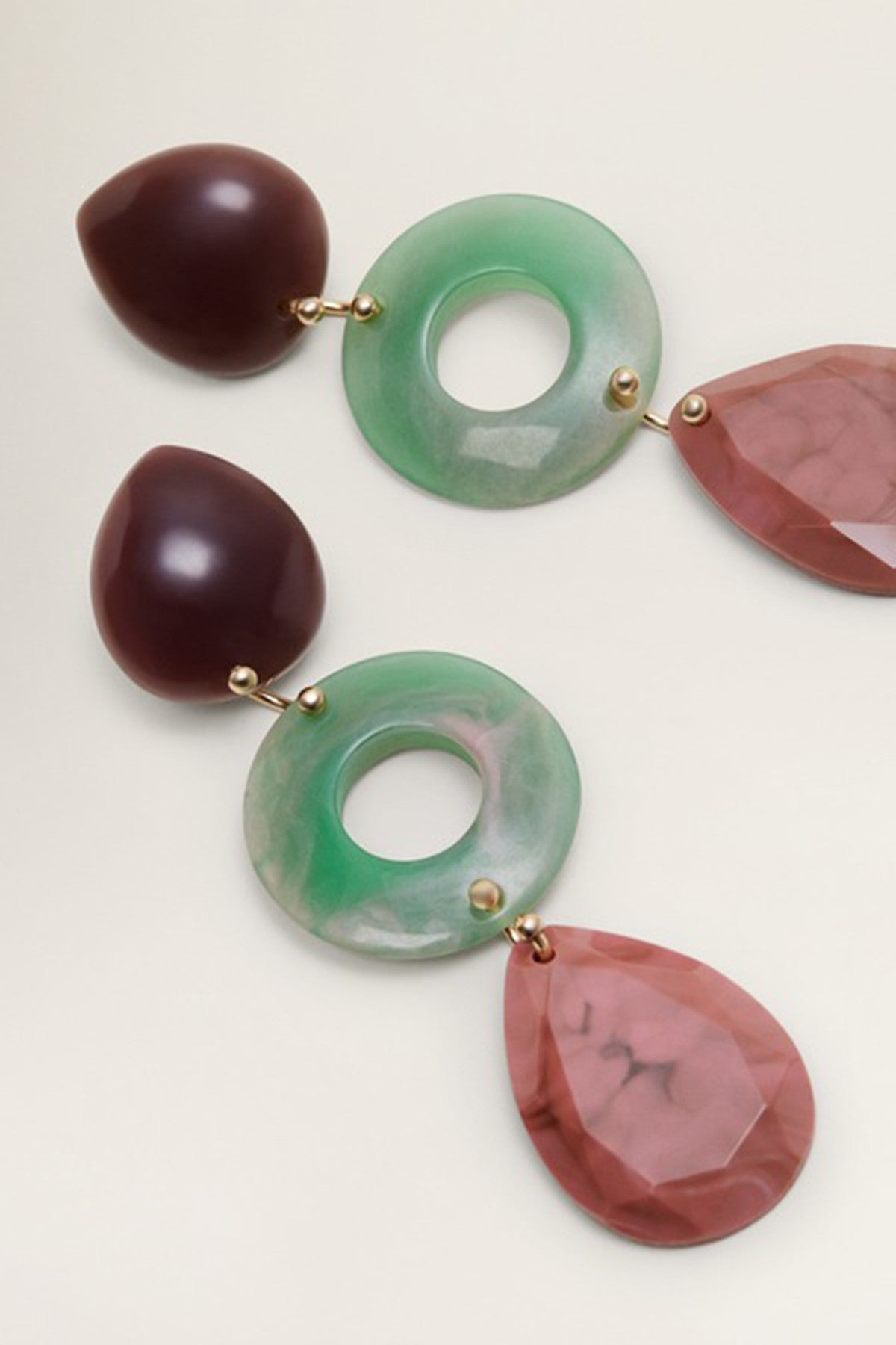 Mixed Resin Earrings