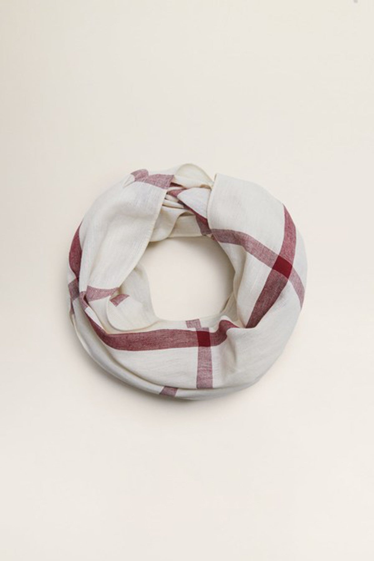 Boy's Check Cotton Scarf