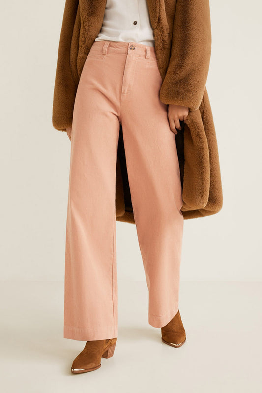 Corduroy Straight Trousers