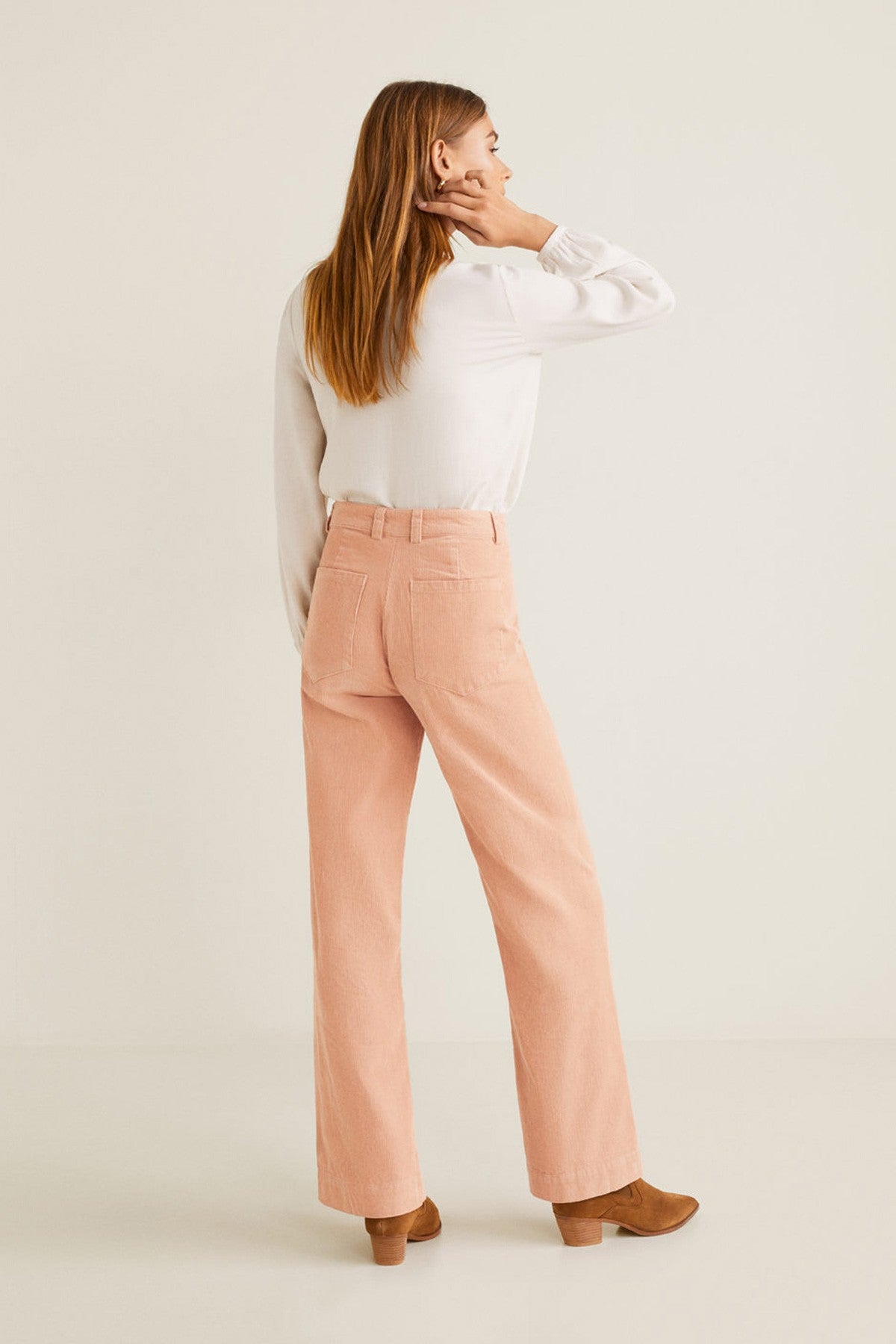 Corduroy Straight Trousers