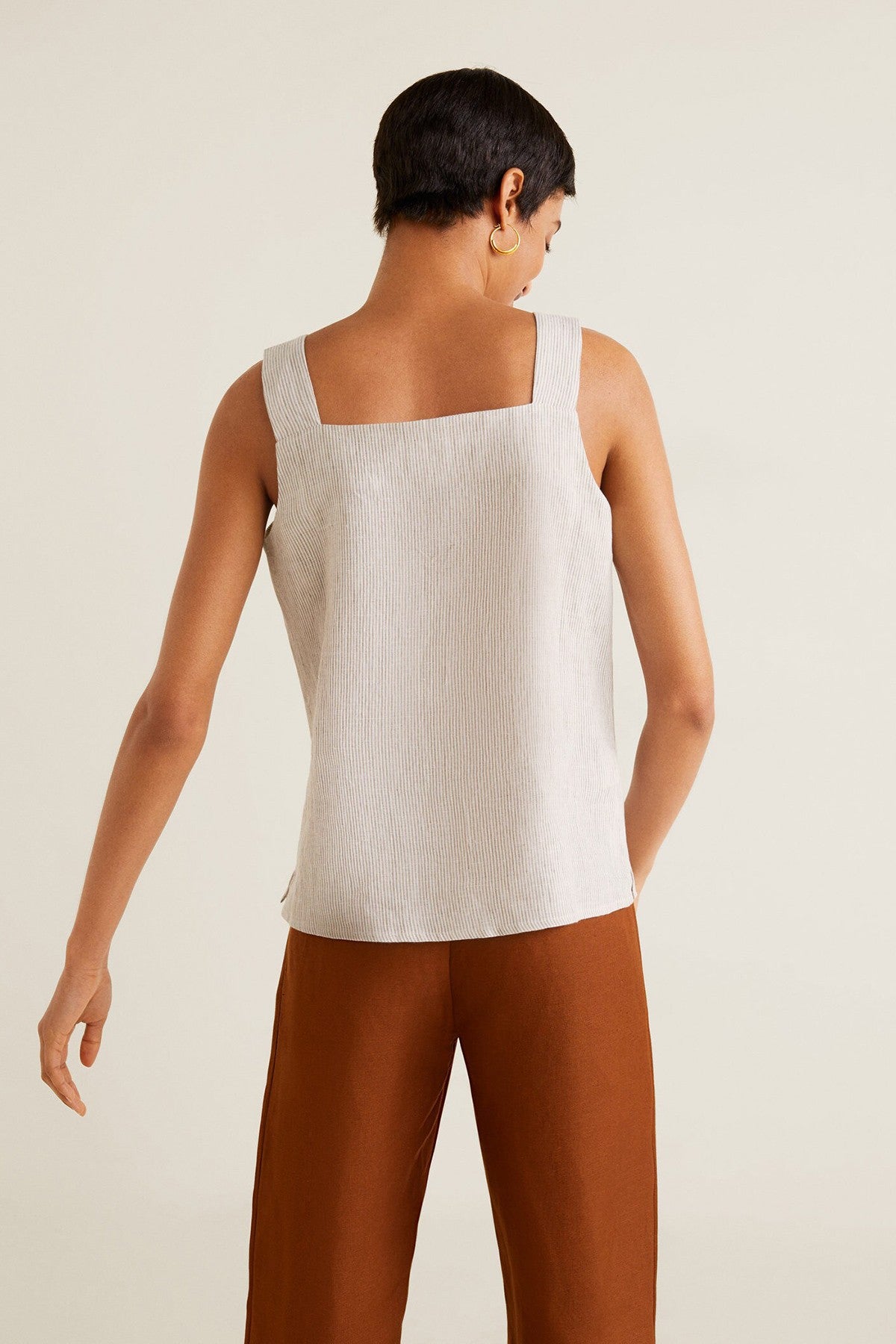Strap Linen Top