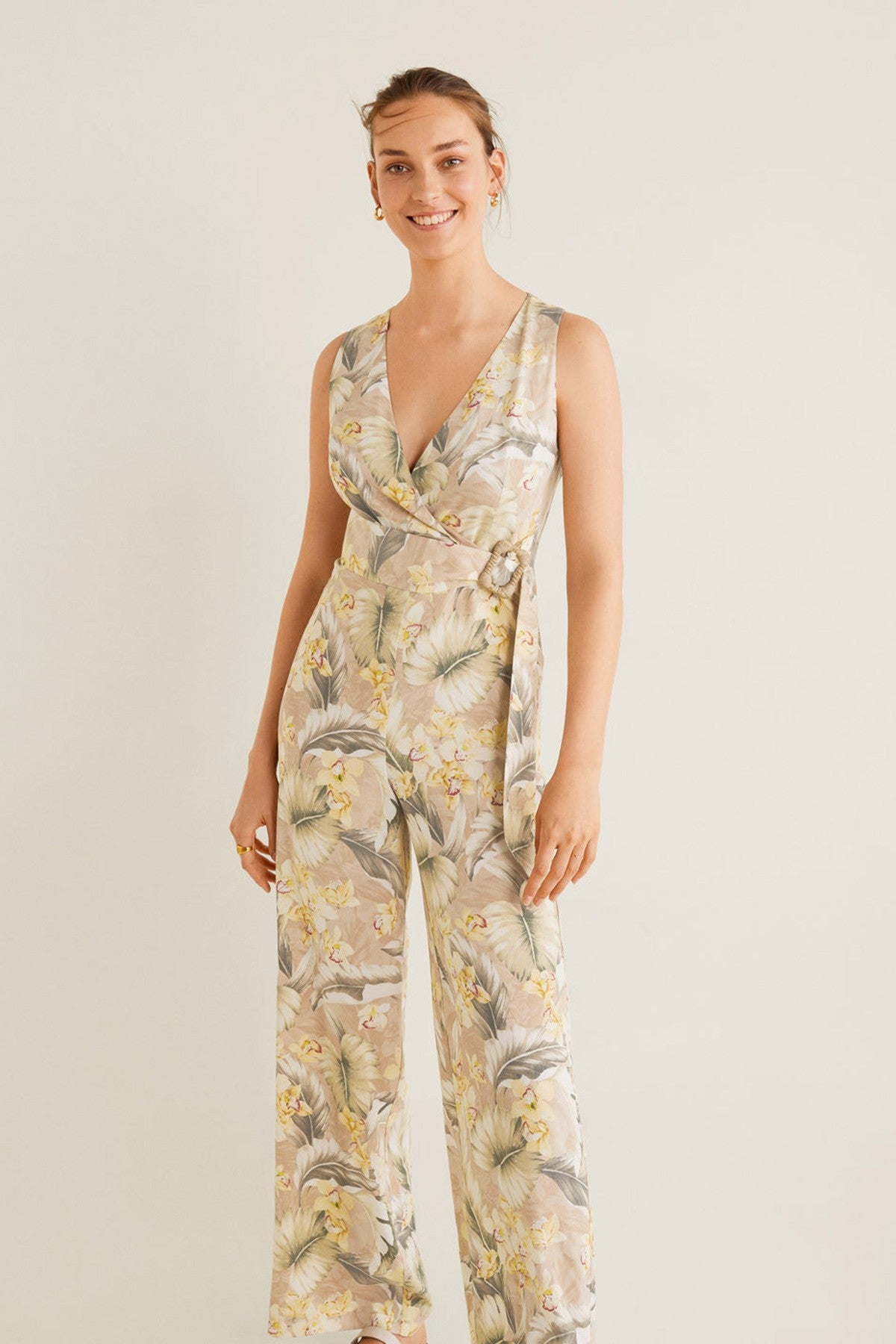 Buckle print jumsuit