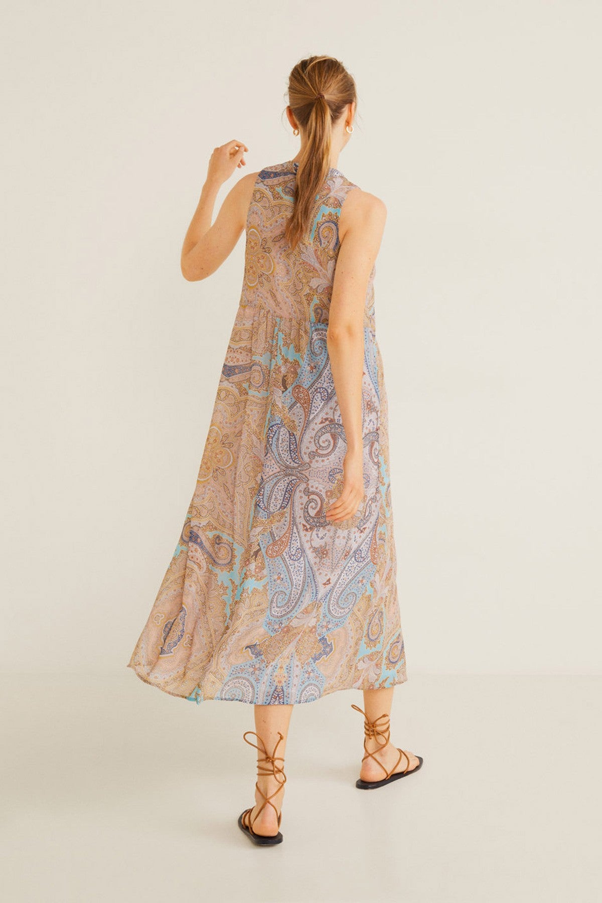 Paisley print dress