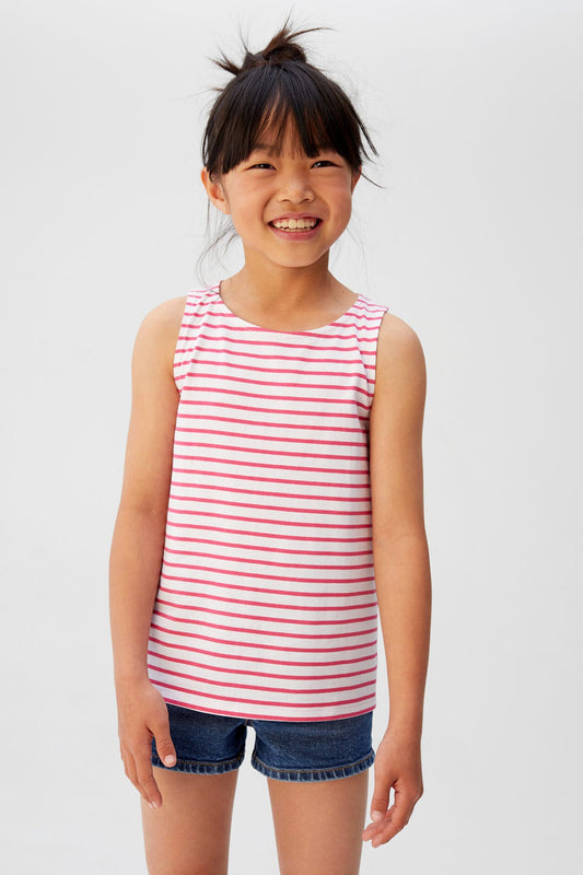 Girl's Striped Cotton T-Shirt