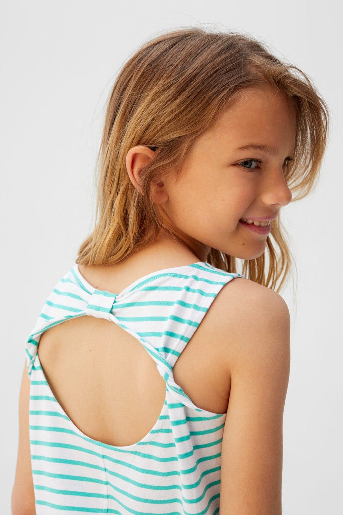 Girl's Striped Cotton T-Shirt