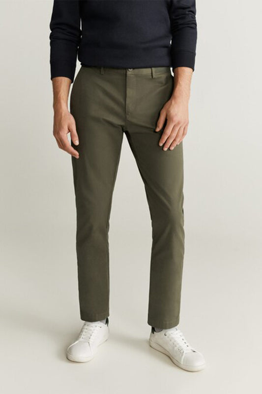 Tapered Fit Cropped Trousers