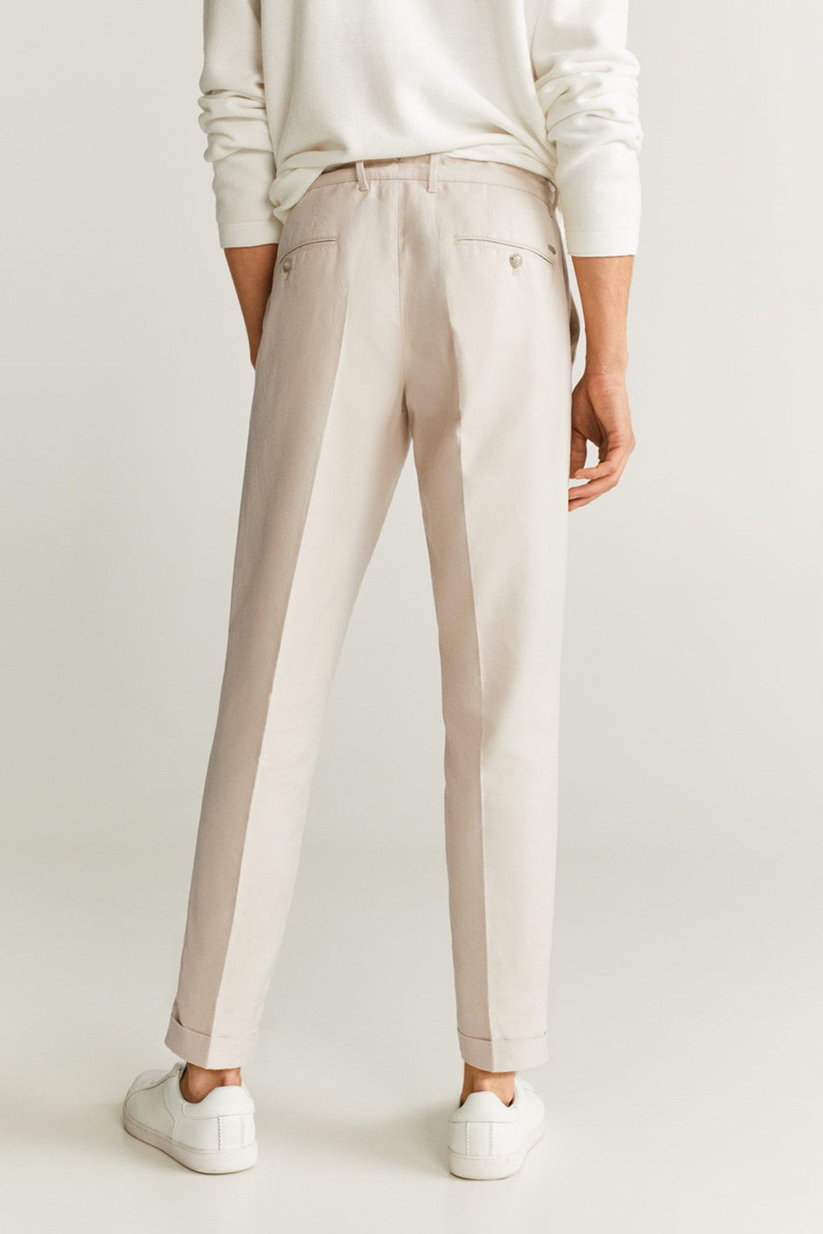 Slim Fit Linen Trousers